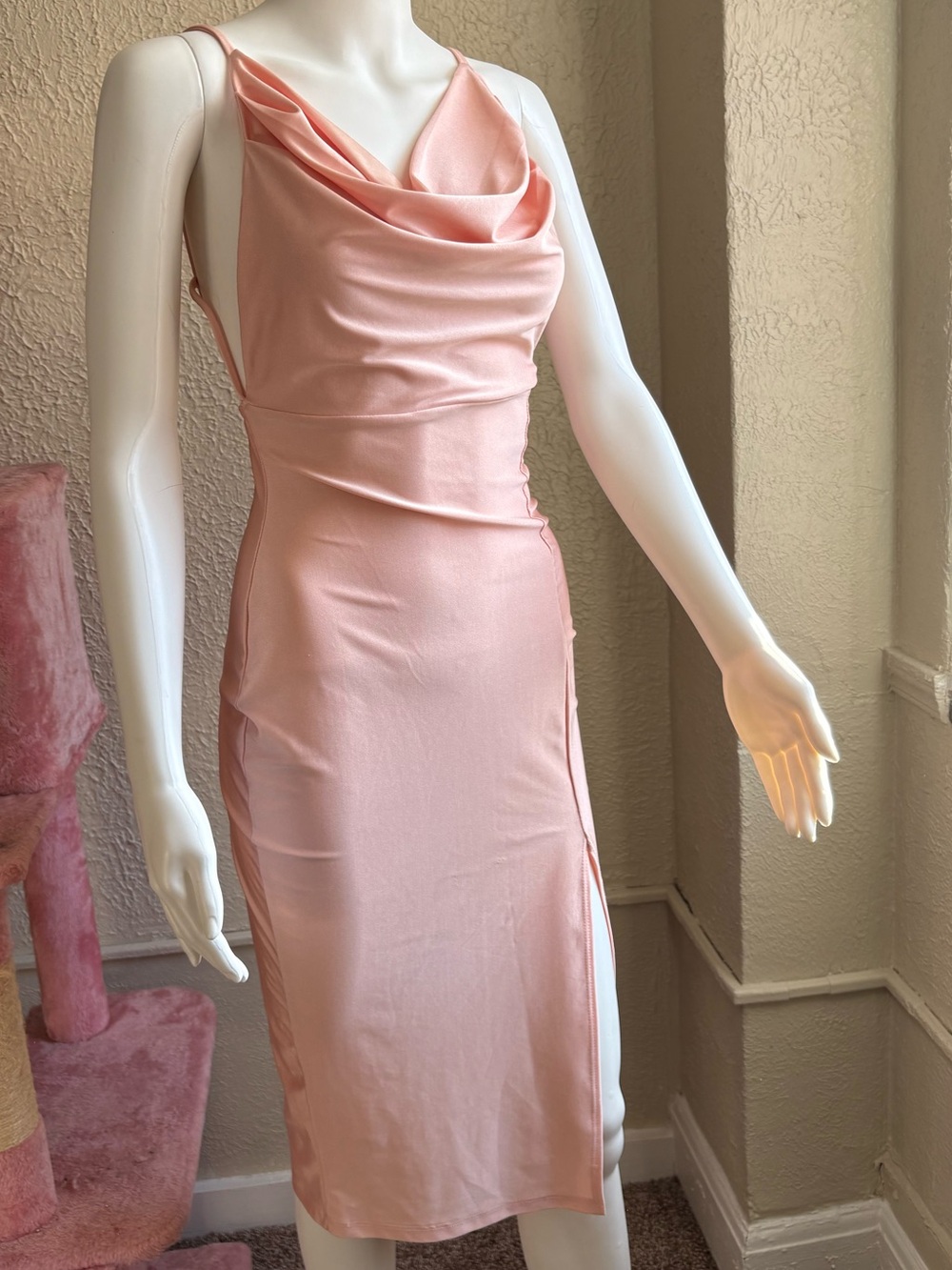 Glare Satin Slip Dress Size Medium